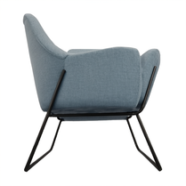 Cardinal One Seater Arm Chair – Upholstered Office Lounge Seating with Padded Arms and Sleek Timber Legs - Deltone Solutions