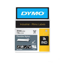 Dymo Rhino 24mm Wht Flex Nylon - Deltone Solutions