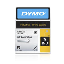 Dymo Rhino 24mm Wht Vinyl - Deltone Solutions