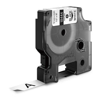 DymoRhino Blk on Wht 12mm Tape - Deltone Solutions