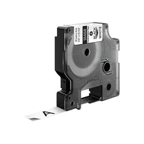 DymoRhino Blk on Wht 12mm Tape - Deltone Solutions