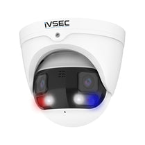 IVSEC TURRET IP CAMERA 2 x 4MP PANORAMIC 2.8MM FIXED LENS 20FPS ADV DET ADV IVS - Deltone Solutions