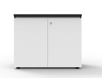 Rapidline Rapid Infinity Sliding Door Credenza | Office Storage Cabinet | White Finish - Deltone Solutions