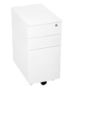 GO Slimline Steel Mobile Pedestal – Compact Lockable Under Desk Storage on Wheels - Deltone Solutions
