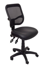 EM300 Operator Chair – Ergonomic Medium Back Task Chair with Adjustable Lumbar Support and Arms - Deltone Solutions