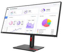 Lenovo ThinkVision T32p-30 32" 4K UHD IPS Monitor – 3840 x 2160, USB-C Hub with Power Delivery, RJ45 Ethernet, Ergonomic Stand - Deltone Solutions