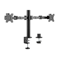 Brateck Dual Monitors Affordable Steel Articulating Monitor Arm Fit Most 17' - 31' Monitors Up to 9kg per screen VESA 75x75/100x100 - Deltone Solutions