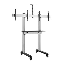Brateck Dual Screen Video Conferencing TV Cart for 45' - 55' TVs Up to 50kg each(LS) - Deltone Solutions
