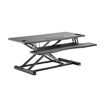 Brateck Gas Spring Sit Stand Desk Converter (950x615x110~505mm)with Keyboard Tray Deck(Standard MDF Board Surface) - Deltone Solutions