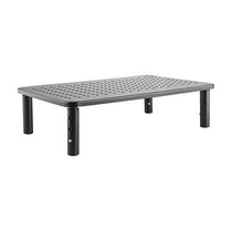Brateck Height Adjustable Steel Monitor/Laptop Stand (370x235x120mm) Fit Screen Size 13' - 32' Weight CapacityUp to 20kg - Black - Deltone Solutions