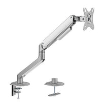 Brateck Single Monitor Economical Spring - Assisted Monitor Arm Fit Most 17' - 32' Monitors, Up to 9kg per screen VESA 75x75/100x100 Matte Grey (LS) - Deltone Solutions