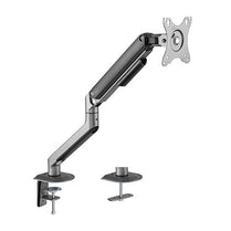 Brateck Single Monitor Economical Spring - Assisted Monitor Arm Fit Most 17' - 32' Monitors, Up to 9kg per screen VESA 75x75/100x100 Space Grey (LS) - Deltone Solutions