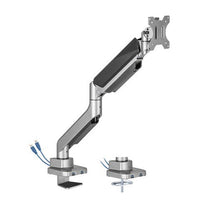 Brateck Single Monitor Economy Heavy - Duty Gas Spring Monitor Arm with USD3.1 Ports Fit Most 17' - 35' Up 15kg (LS) - Deltone Solutions