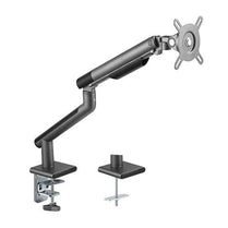 Brateck Single Monitor Premium Slim Aluminum Spring - Assisted Monitor Arm Fix Most 17' - 32' Monitor Up to 9kg per screen VESA 75x75/100x100 - Space Grey - Deltone Solutions