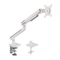 Brateck Single Monitor Premium Slim Aluminum Spring - Assisted Monitor Arm Fix Most 17' - 32' Monitor Up to 9kg per screen VESA 75x75/100x100 - White - Deltone Solutions