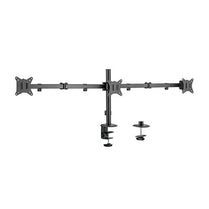 Brateck Triple - Monitor Steel Articulating Monitor Mount Fit Most 17' - 27' Monitor Up to 9KG VESA 75x75,100x100(Black) - Deltone Solutions
