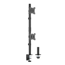Brateck Vertical Pole Mount Dual - Screen Monitor Mount Fit Most 17' - 32' Monitors, Up to 9kg per screen VESA 75x75/100x100 - Deltone Solutions