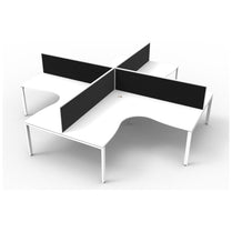 Infinity Profile Leg Corner Workstation - Deltone Solutions