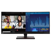 LENOVO ThinkVision P34W - 20 34' 60Hz QHD IPS Monitor 4K 3440 x 1440 21:09 4ms Height Adjustable Tilt Swivel HDMI DP Ethernet USB Speakers VESA 3yr wty - Deltone Solutions