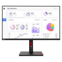 LENOVO ThinkVision T32p - 30 31.5'/32' UHD Monitor IPS 4K 3840x2160 16:9 Anti - Glare Height Adjustable Tilt Swivel Pivot DP HDMI USB - C Audio 4xUSB3.1 Hub - Deltone Solutions
