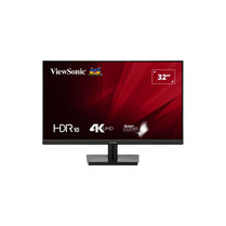 ViewSonic 32' VA3208 4K UHD 3840 x 2160, Superclear, HDR10, 2x HDMI and 1x DP, 3.5 Audio Port, Office Business Monitor Retail - Deltone Solutions