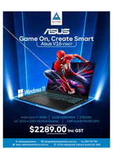 The ASUS V16 V3607 fuses gaming-grade speed with creator-focused precision — and it’s yours now for $2,289 Inc GST at Deltone.