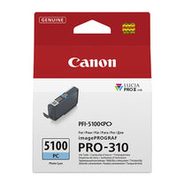 Canon PFI5100 Ph Cyan Ink Cart - Deltone Solutions