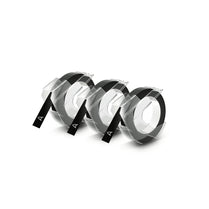 Dymo Emb Tape 3pk Blk 9mm x 3m - Deltone Solutions