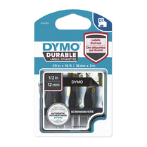 D1 Dur Wht on Blk 12mm x 3m - Deltone Solutions