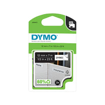 Dymo D1 Blk on Wht 12mmx7m Pk2 - Deltone Solutions