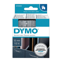 D1 Wht on Clr 12mmx7m Tape - Deltone Solutions