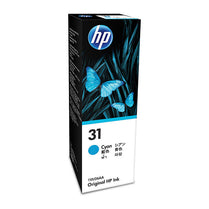HP #31 Cyan Ink Bottle 1VU26AA - Deltone Solutions