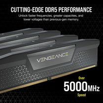 VENGEANCE® 32GB (2x16GB) DDR5 DRAM 6000MT/s CL38 Memory Kit — Black - Deltone Solutions