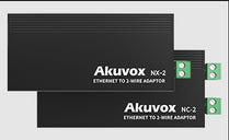 Akuvox 2-Wire IP Network Converter Kit – 1 × AK-NC-2 & 1 × AK-NX-2 for IP and PoE Over 2-Wire Cabling