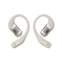 Shokz OpenFit - Beige | Open-Ear True Wireless Bone Conduction Earbuds with Earhooks & 28-Hour Battery - Deltone Solutions