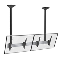Brateck Dual Screen Menu Board Ceiling Mount with Long Pole Fit Screen Size 45'-55' Up to 50kg(LS) - Deltone Solutions
