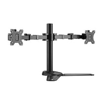 Brateck Dual Free Standing Monitors Affordable Steel Articulating Monitor Stand Fit Most 17' - 32' Monitors Up to 9kg per screen VESA 75x75/100x100 - Deltone Solutions