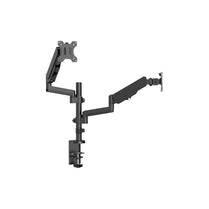 Brateck Dual Monitor Full Extension Gas Spring Dual Monitor Arm (independent Arms) Fit Most 17' - 32' Monitors Up to 8kg per screen VESA 75x75/100x100 - Deltone Solutions
