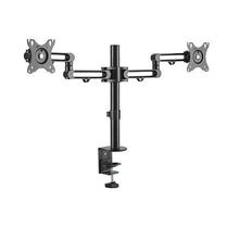 Brateck Dual Monitor Premium Aluminum Articulating Monitor Arm Fit Most 17' - 32' Monitors Up to 8kg per screen VESA 75x75/100x100 - Deltone Solutions