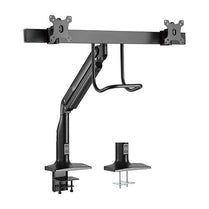 Brateck Dual Monitors Select Gas Spring Aluminum Monitor Arm Fit Most 17â€˜ - 35â€™ Monitors Up to 10kg per screen VESA 75x75/100x100 (LS) - Deltone Solutions