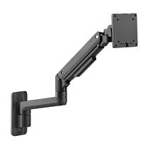 Brateck Fabulous Wall Mounted Heavy - Duty Gas Spring Monitor Arm 17' - 49',Weight Capacity (per screen)20kg(Black) (LS) - Deltone Solutions