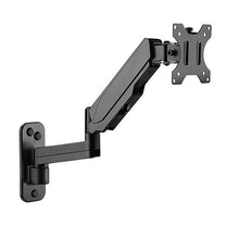 Brateck Single Screen Wall Mounted Articulating Gas Spring Monitor Arm 17' - 32',Weight Capacity (per screen) 8kg; - Deltone Solutions