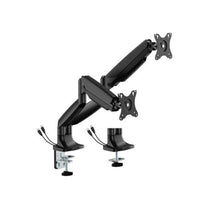 BrateckLDT82 - C024UCE SCREEN HEAVY - DUTY MECHANICAL SPRING MONITOR ARM WITH USB PORTS For most 17'~35' Monitors, Matte Black (LS) - Deltone Solutions