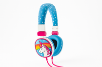 Moki Poppers Unicorn Headphones Side Profile View