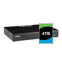 IVSEC NR308XC NVR 8 CHANNELS 12MP 8 x POE PORTS 1 BAY H2 H265 4KHDMI IVS 4TB INSTALL - Deltone Solutions