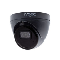 IVSEC TURRET IP CAMERA 5MP 2.8MM FIXED LENS 20FPS POE IP66 30M IR MIC BLACK - Deltone Solutions
