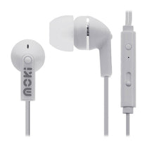 Moki Noise IsoEarbuds Mic Wh - Deltone Solutions