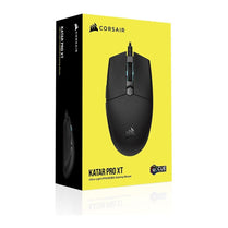 Corsair Katar PRO XT, Ultra Light Weight 73g, Wheel RGB, ICUE Software, Quik Strike Buttons,18k DPI, Compact symetric Shape, Gaming Mice - Deltone Solutions